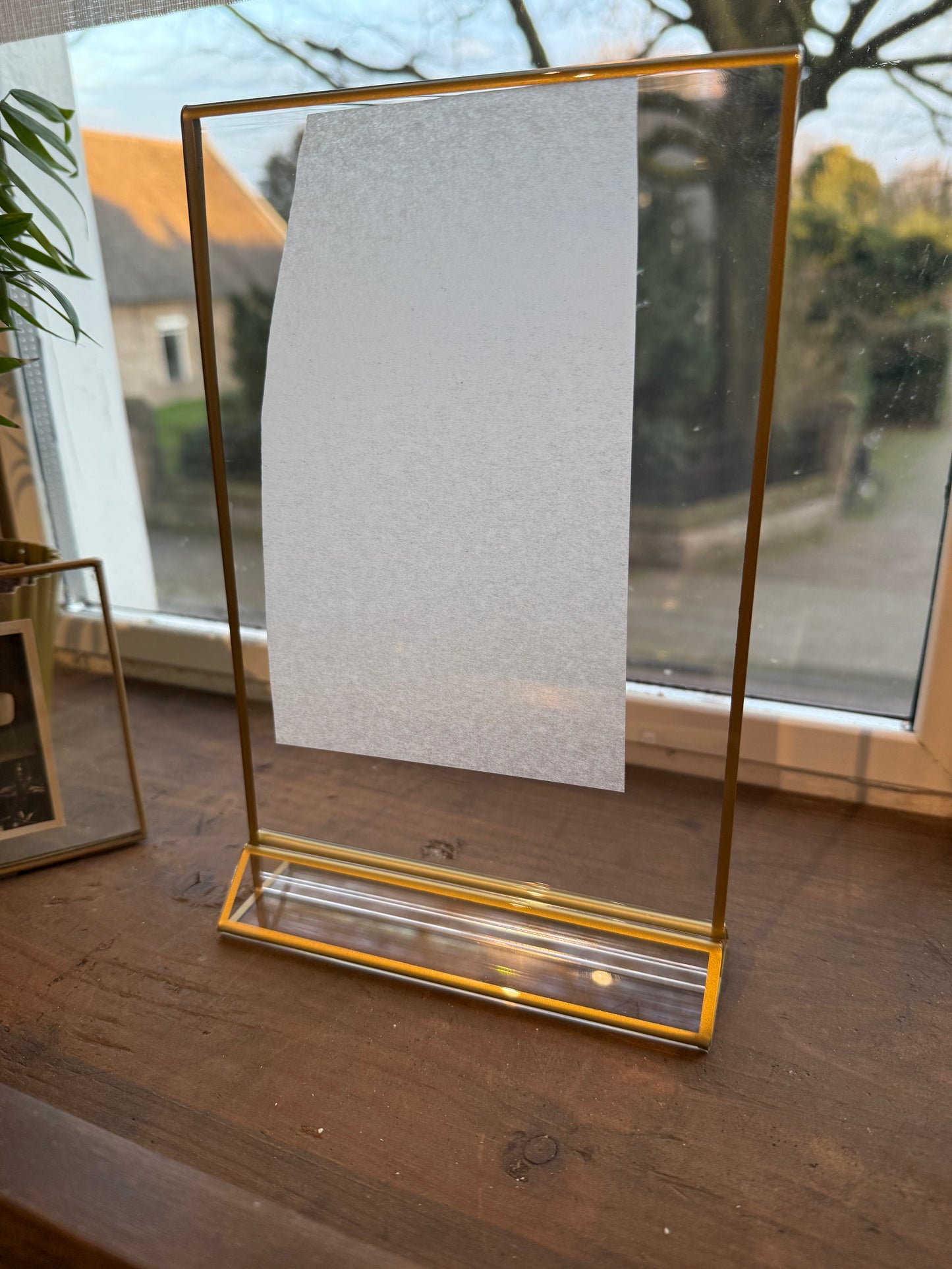 Gouden staande frame (A5)